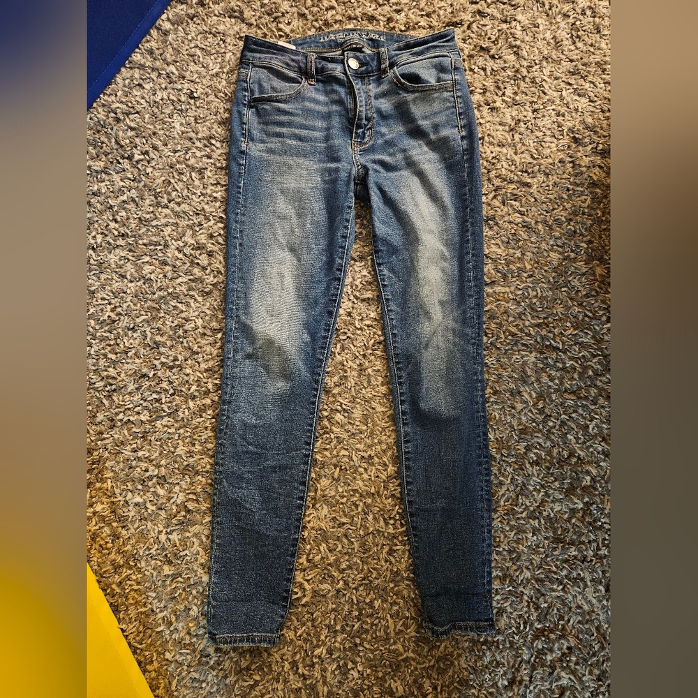 American Eagle Outfitters Dark Blue Skinny Jeans
